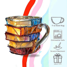 Coffee Cup High Borosilicate Artificial Painted Novelty Book Cup Mug