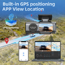 HD Dual-Front-and-Rear Recording 4K Dash Cam With WiFi