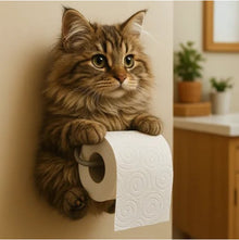 Cute Cat Creative Toilet Wall Hanging Roll Paper