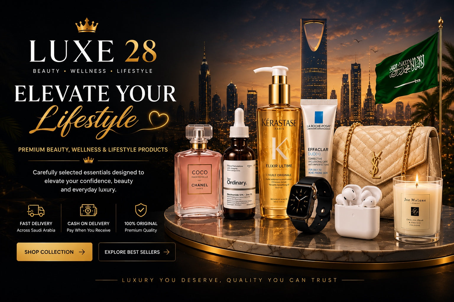 Luxe 28 premium beauty wellness lifestyle products